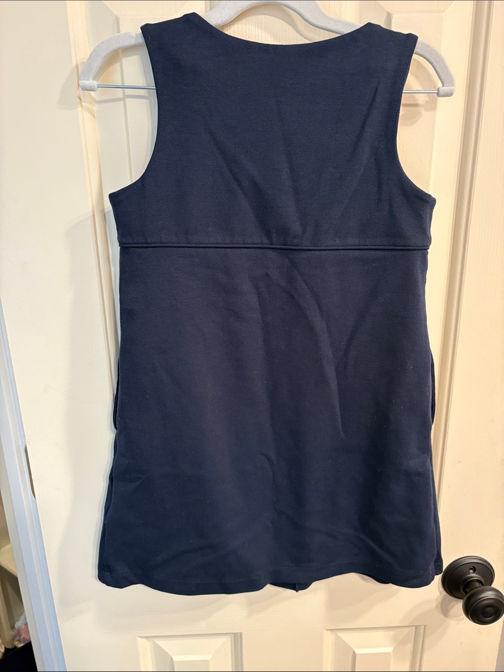Lands' End Navy Sleeveless School Jumper - Picture 2 of 2